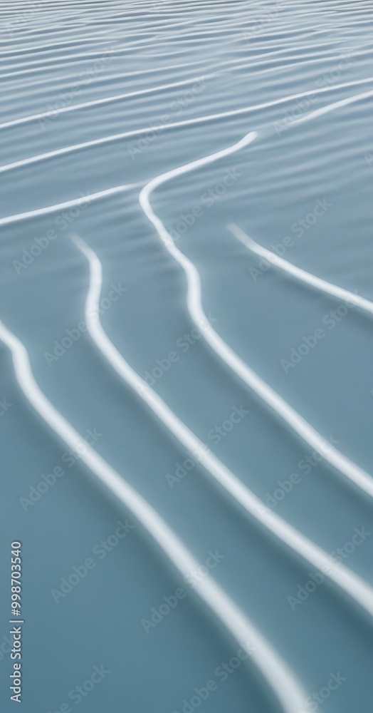 Poster a close-up view of rippling water, with a series of concentric white lines that create a sense of movement and depth