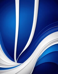 a striking abstract composition of blue and white lines and curves, creating a dynamic and visually captivating pattern