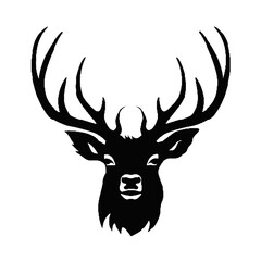 deer vector silhouette illustration