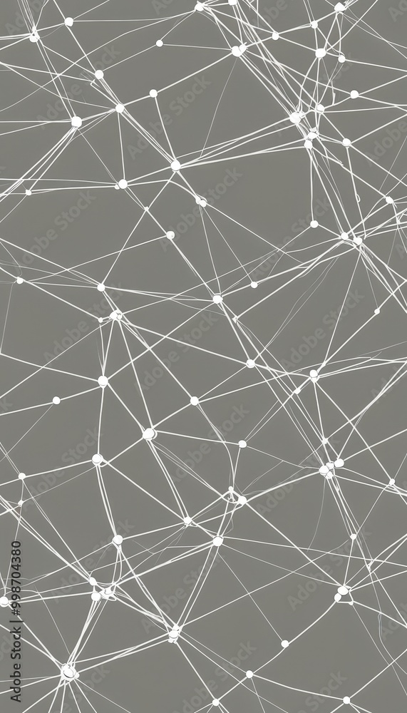 Aufkleber a complex network of intersecting lines and dots, creating a visually striking abstract pattern The lines and dots are arranged in a grid-like fashion, with some lines