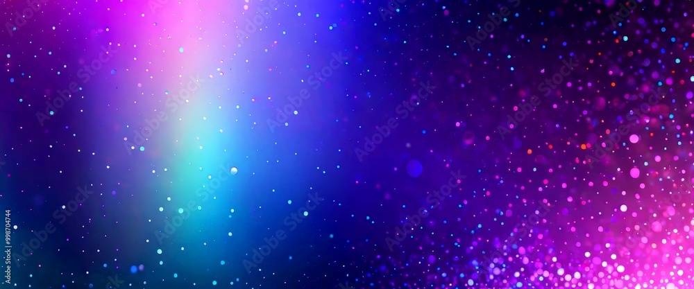 Poster a captivating scene starry night sky, with a gradient of colors transitioning from deep purple to li