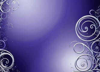 a purple background with a repeating pattern of white swirls and curves, creating a sense of movement and dynamism