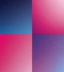 Obraz premium The contains four square color gradient backgrounds, each with a different color gradient: blue, pink, purple, and blue-purple
