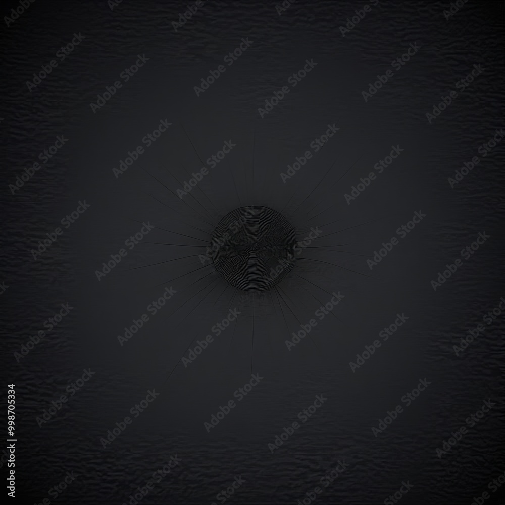 Poster a dark, abstract background with a central, circular shape that appears to be a sun or star the sun-