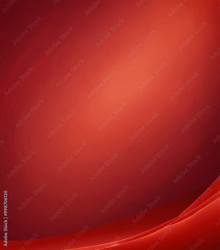 Poster a gradient background transitioning from a deep red at the top to a lighter shade at the bottom, creating a sense of depth and movement