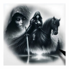 knight and ghost