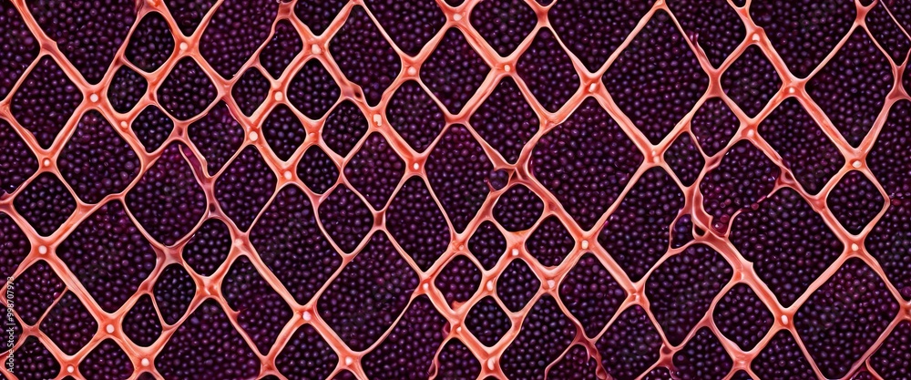 Poster a close-up view pomegranate seed, revealing its intricate internal structure the seed is composed of