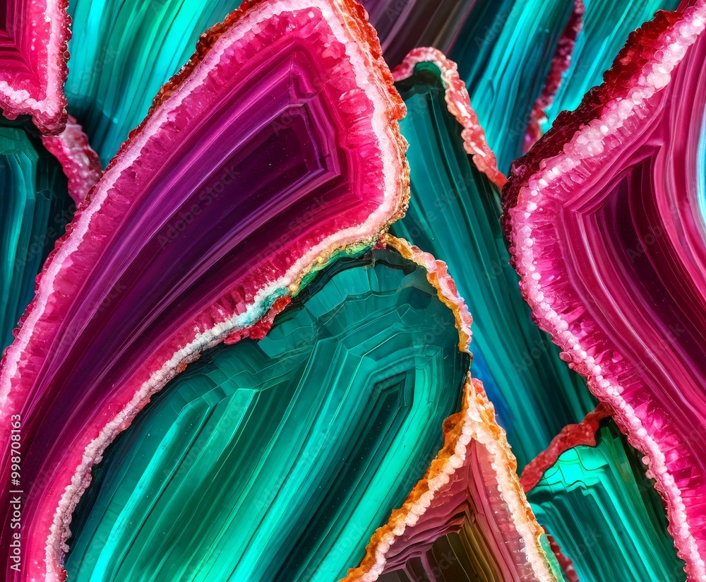Poster a close-up view natural rock formation with distinct layers of color and texture, resembling the pet