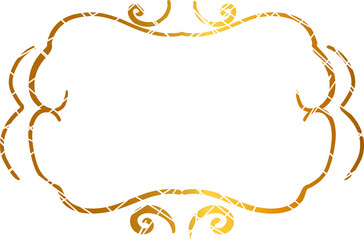 Exquisite decorative frame with scrollwork.