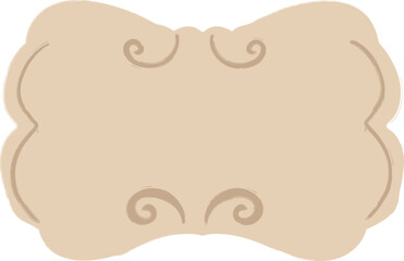 Exquisite decorative frame with scrollwork.