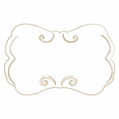 Exquisite decorative frame with scrollwork.