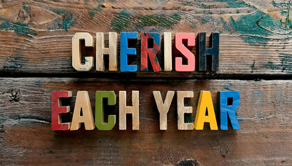 Cherish each year Word