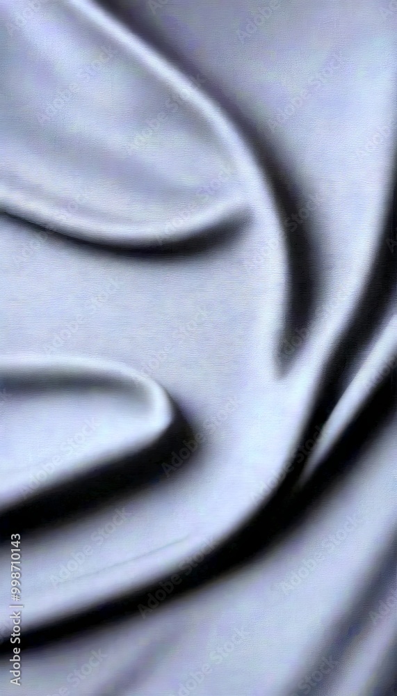 Poster a close-up view black fabric, with a smooth, flowing texture that creates a sense of depth and movem