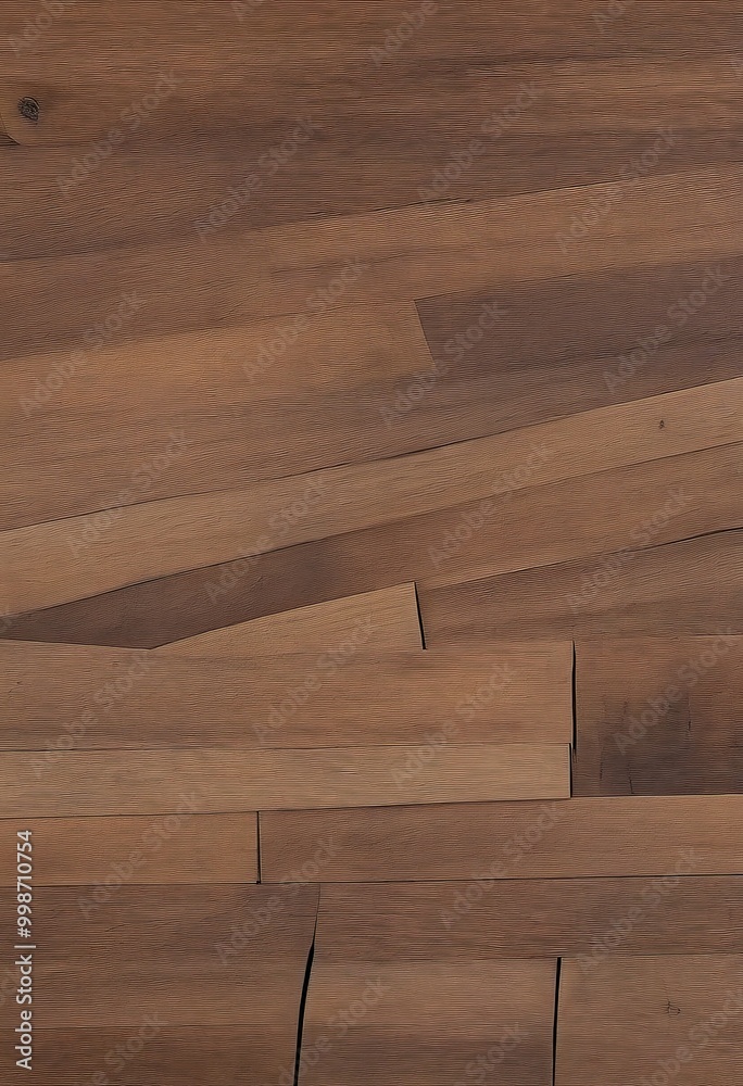 Fototapete a close-up view wooden surface composed of various planks arranged in a diagonal pattern, creating a textured and visually interesting surface