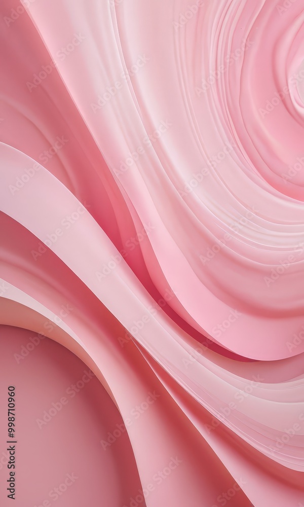 Leinwandbilder a pink abstract background with curved lines and a gradient effect, creating a visually appealing and dynamic composition