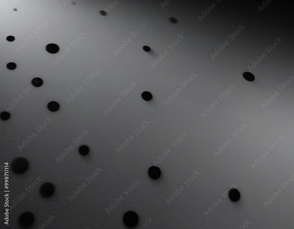 Aufkleber a blurred, abstract pattern of black dots on a gray background, creating a sense of depth and movement