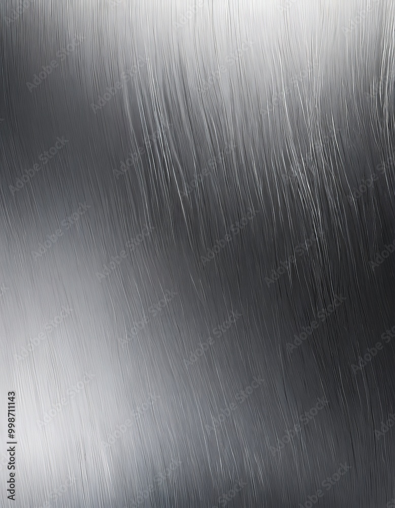 Fototapete a close-up view metallic surface with a textured, wavy pattern in shades of gray and white