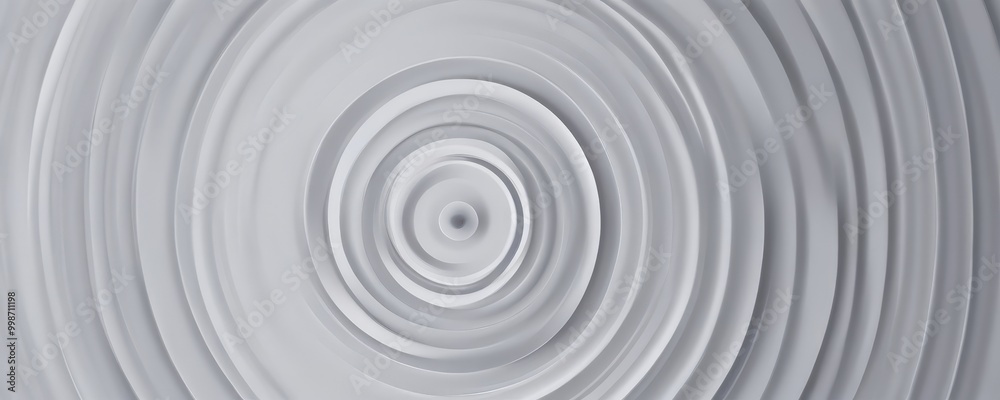Fototapete a repeating pattern of concentric circles, with the largest circle at the center and smaller circles radiating outwards in a radial fashion
