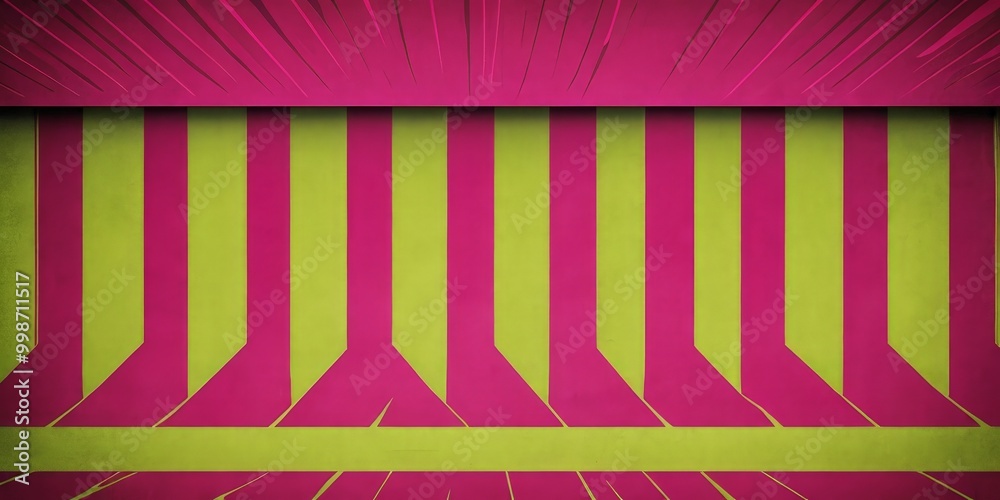 Poster a vibrant abstract background with vertical stripes in pink and yellow, creating a dynamic and energetic visual effect