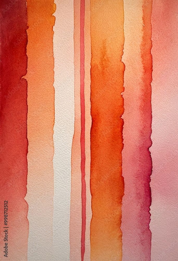 Poster vertical stripes of varying hues of red, orange, and pink, creating a vibrant and dynamic visual eff