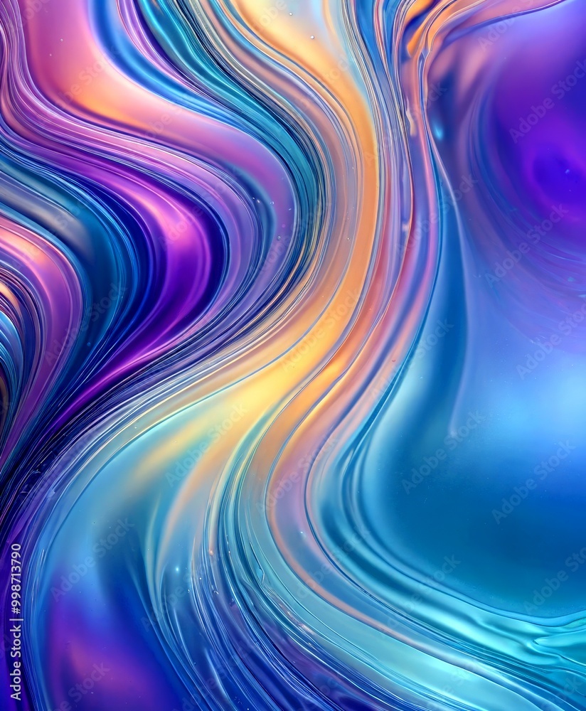 Poster a vibrant abstract pattern with swirling, multicolored lines and curves, creating a dynamic and visually captivating composition.