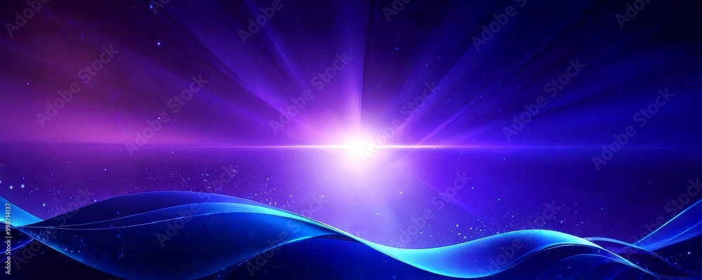 Poster a captivating scene starburst, with a radiant burst of light at its center, radiating outwards in a 