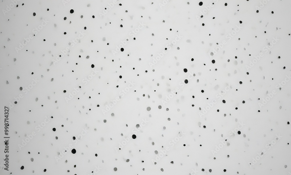Aufkleber a close-up view white surface with numerous small black dots scattered across it, creating a sense of randomness and depth