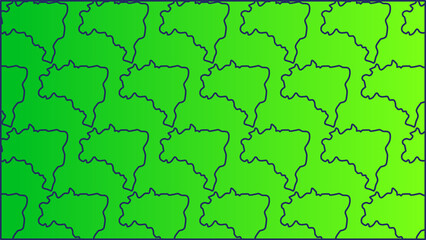 background screen with map of Brazil with green gradient