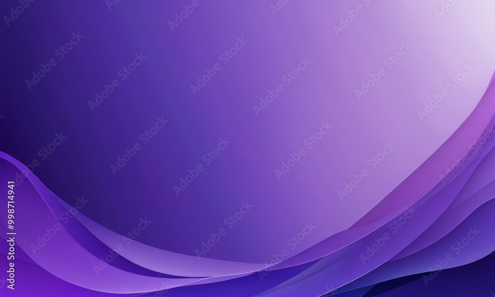 Aufkleber a gradient background transitioning from a deep purple at the top to a lighter shade at the bottom, creating a sense of depth and movement
