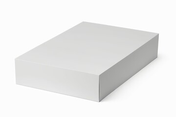 a close up of a white box on a white surface