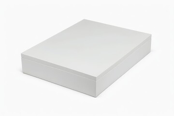 there is a white box with a lid on a white surface