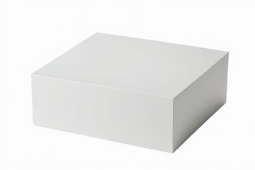 Fototapeta premium there is a white box with a lid on a white background