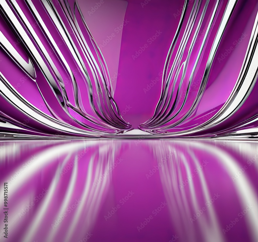 Aufkleber a purple background with a repeating pattern of white lines, creating a visually striking and abstract design