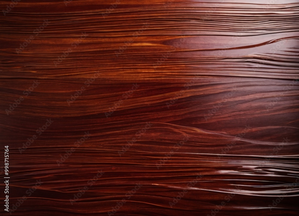 Poster a close-up view of a wooden surface with a textured, wood grain-like pattern. The color palette is dominated by warm hues of brown and orange, with subtle hints of red and