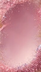 Fototapeta premium Pink and purple abstract background with scattered glitter and sparkles