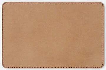 Fototapeta premium leather coaster with stitching on the edges of it