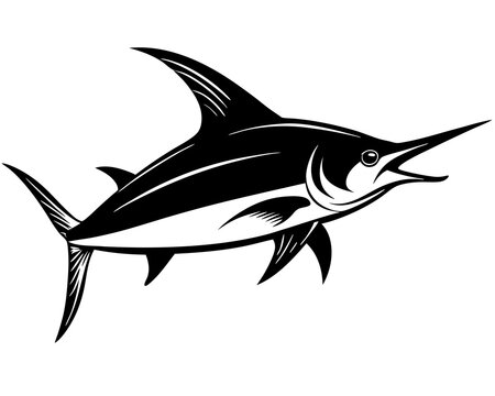 recommend clip art: swordfish silhouette vector,swordfish vector icon