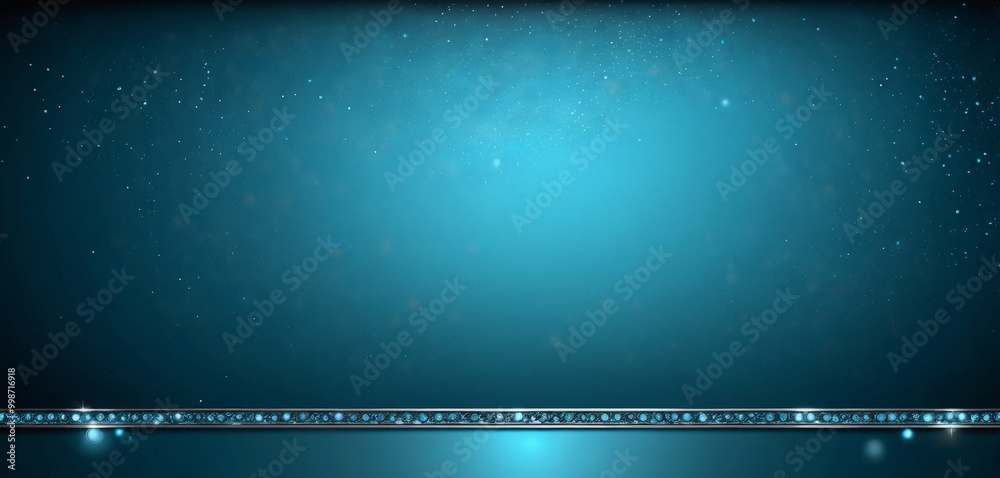 Poster a serene, starry night sky with a gradient of blue hues, transitioning from a darker shade at the to
