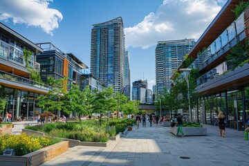 mixed use business district