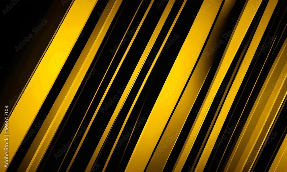 Poster a diagonal pattern of intersecting black and yellow lines, creating a sense of movement and dynamism