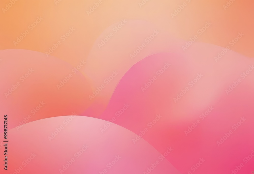 Poster a gradient background with a blend of pink and orange hues, creating a soft and soothing visual effect