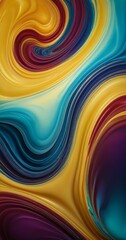 Fototapeta premium a vibrant abstract pattern composed of swirling, multicolored lines and curves, creating a dynamic and visually striking composition