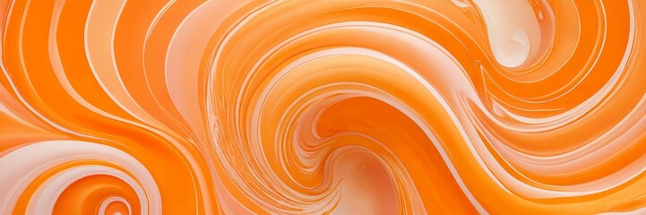 a swirling pattern of orange and white hues, creating a dynamic and visually striking abstract design
