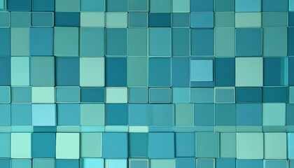 a grid of square tiles in various shades of blue, arranged in a repeating pattern