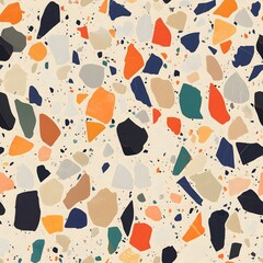 Playful cats and dogs frolic in a whimsical seamless pattern