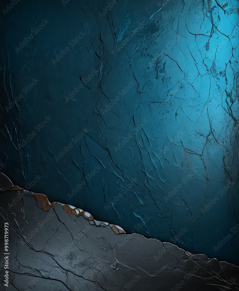 Aufkleber a textured surface with a gradient of blue and black colors, creating a sense of depth and movement
