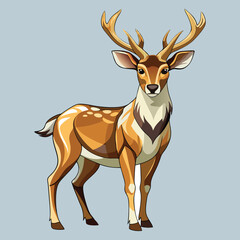 Deer vector image illustration and artwork