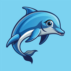 Dolphin vector image illustration and artwork