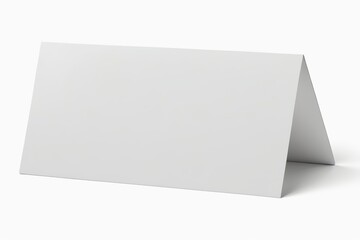 blank white card on white background with clipping for text