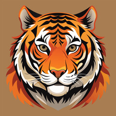 Tiger vector image illustration and artwork